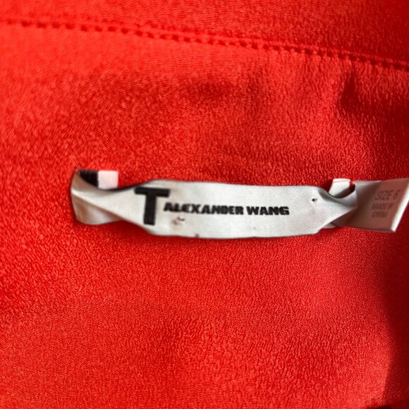 T Alexander Wang Red Sleeveless Sheath Mini Dress - Picture 5 of 5